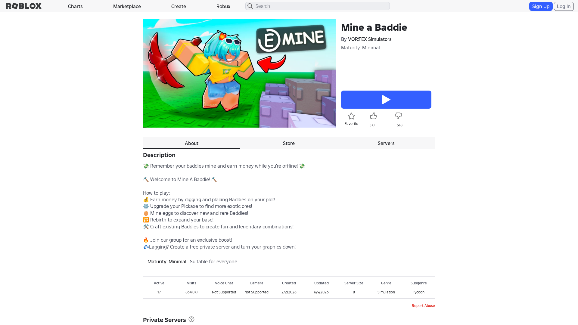 Screenshot of www.roblox.com.bi