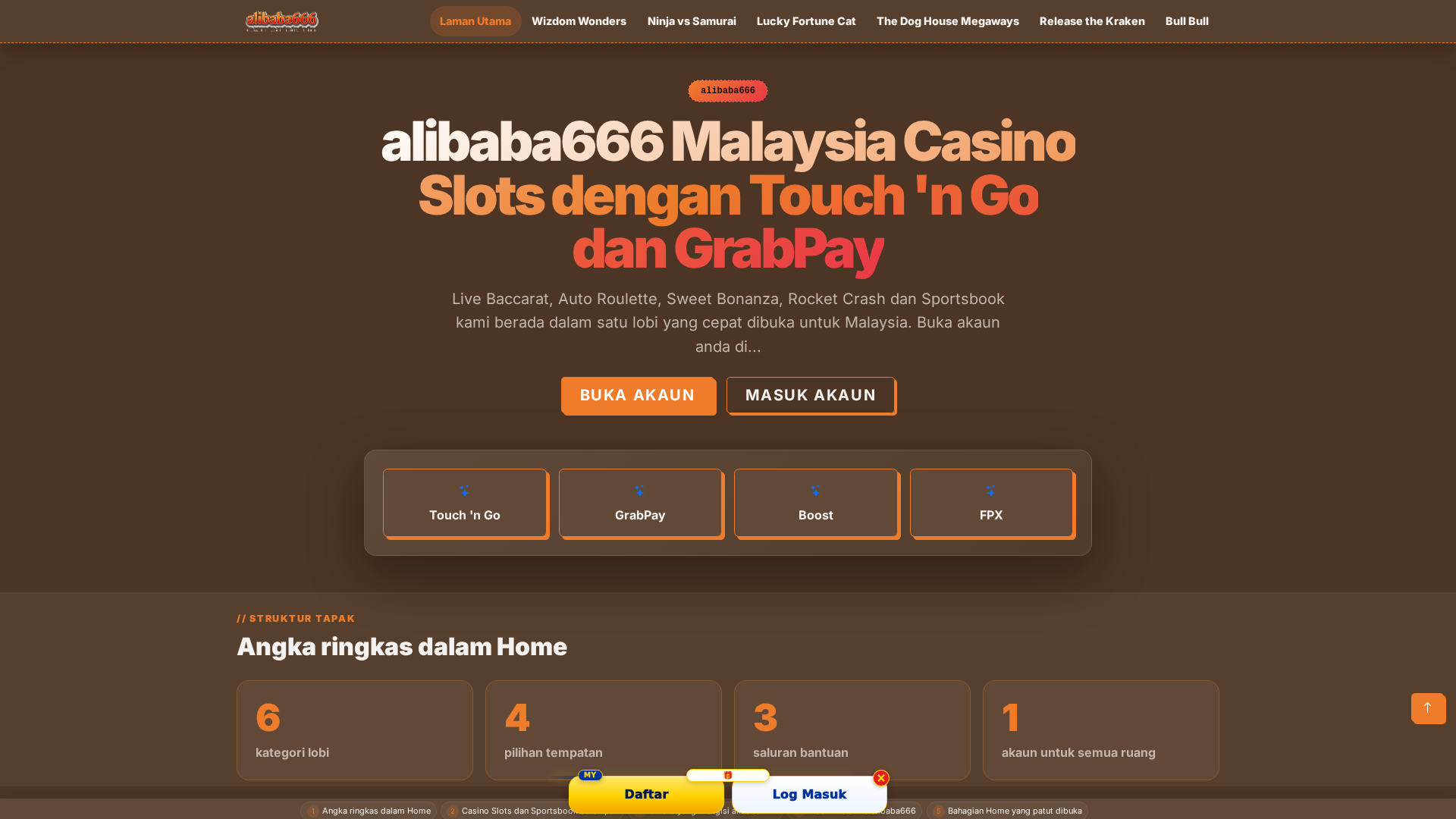 Screenshot of alibaba666.pro