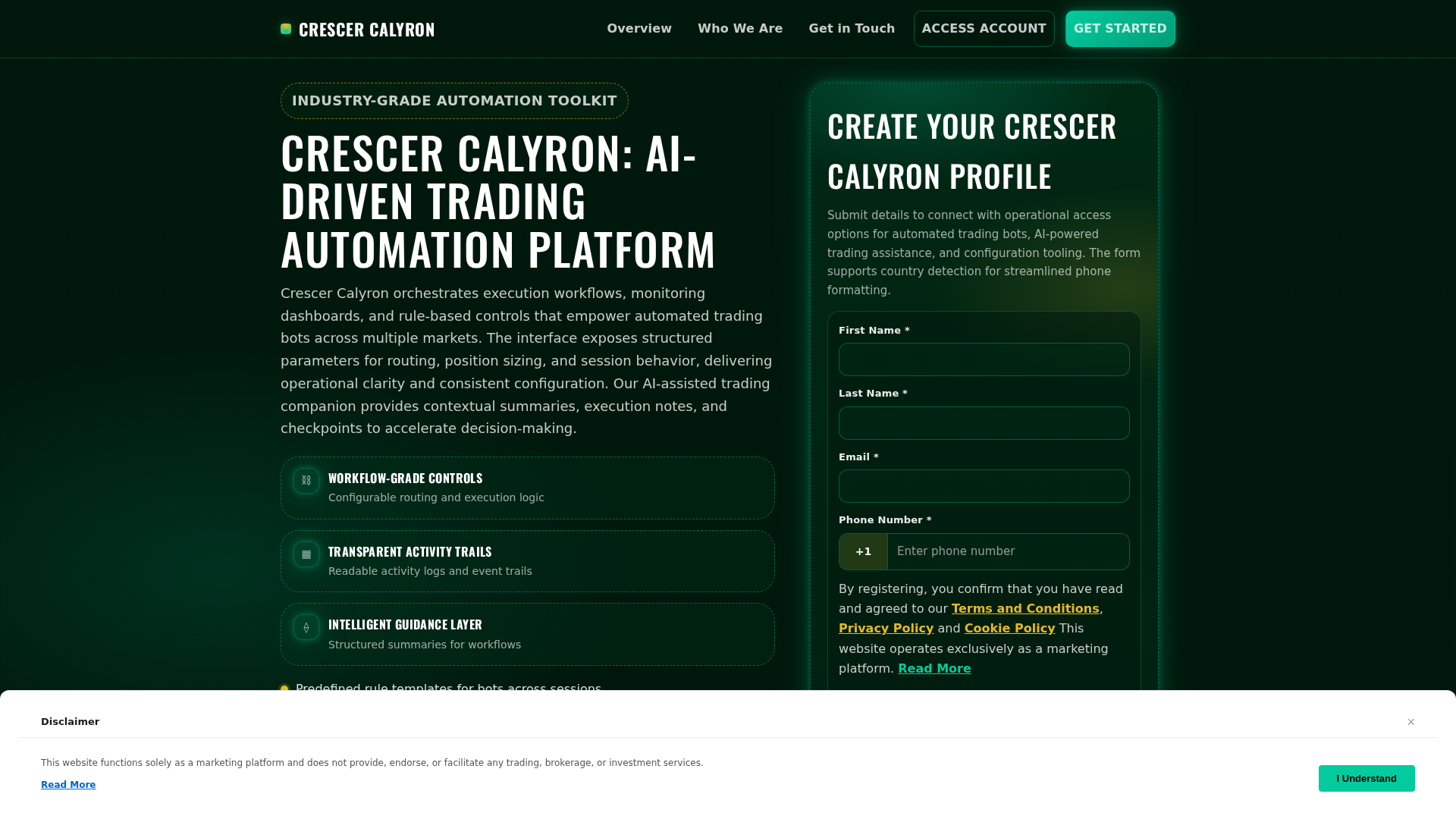 Screenshot of crescercalyron.digital