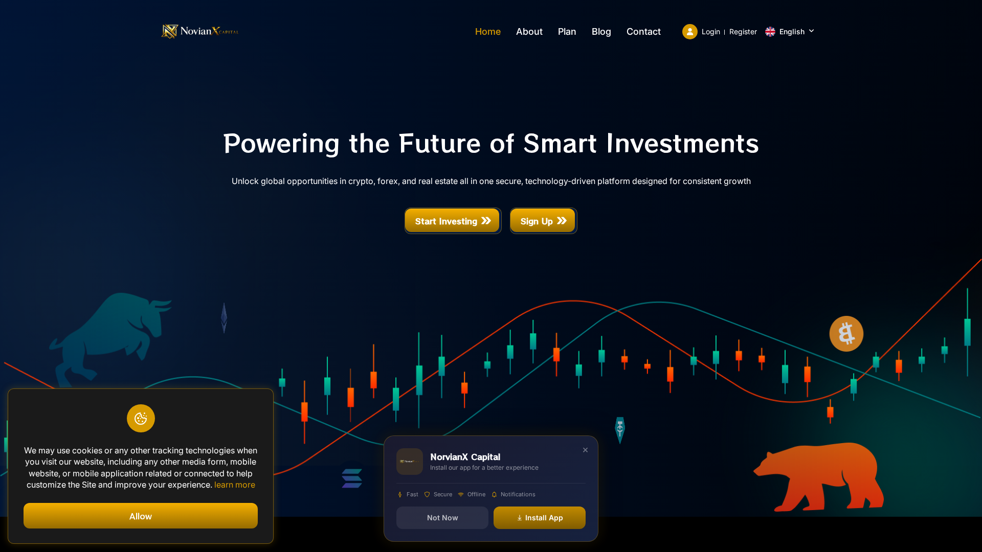 Screenshot of norvianxcapital.com