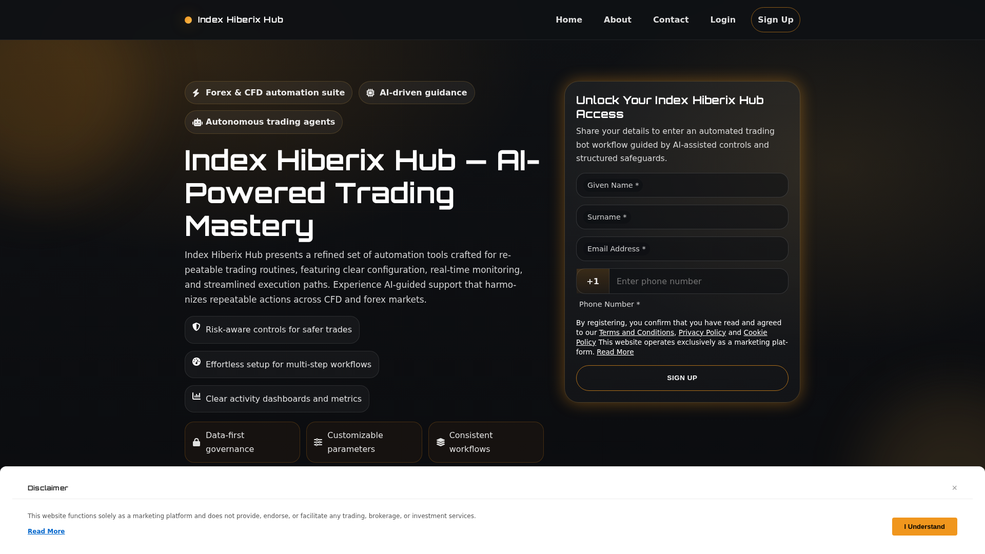 Screenshot of indexhiberix-hub.click
