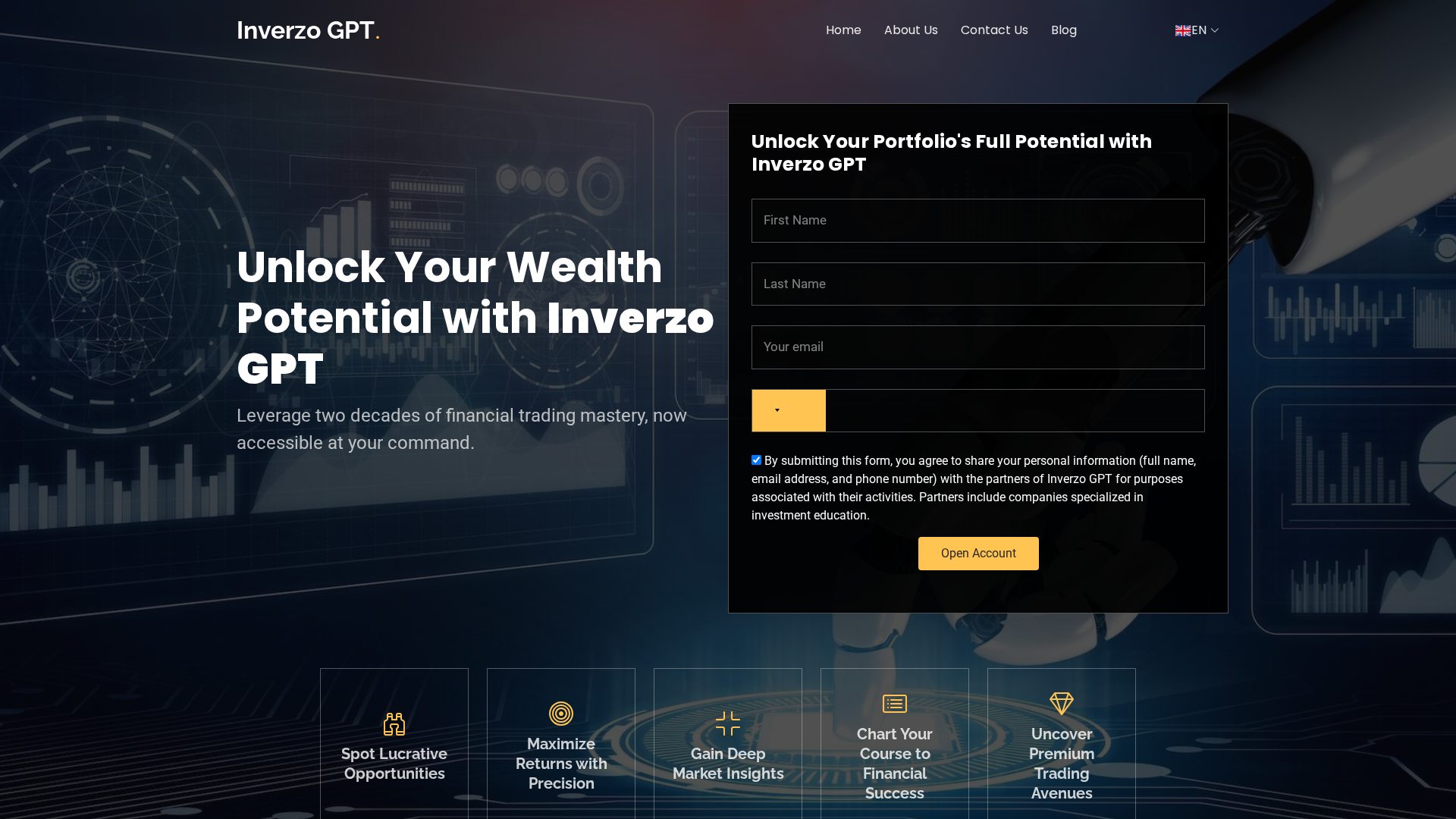 Screenshot of theinverzogptapps.org