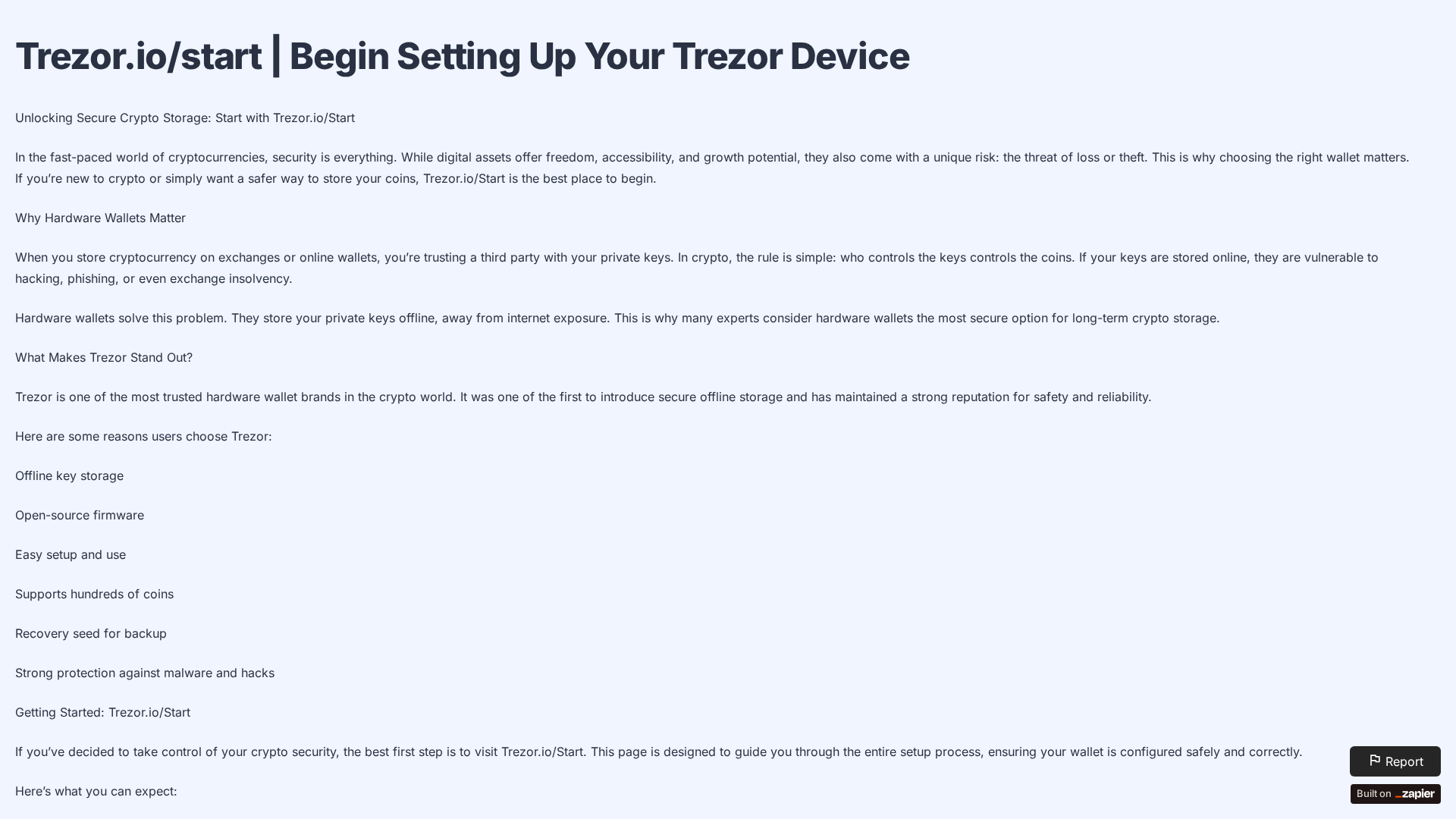Screenshot of trzriost.zapier.app