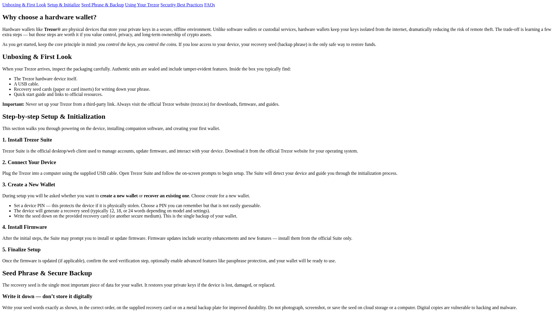 Screenshot of access-trezrwalite-en.pages.dev