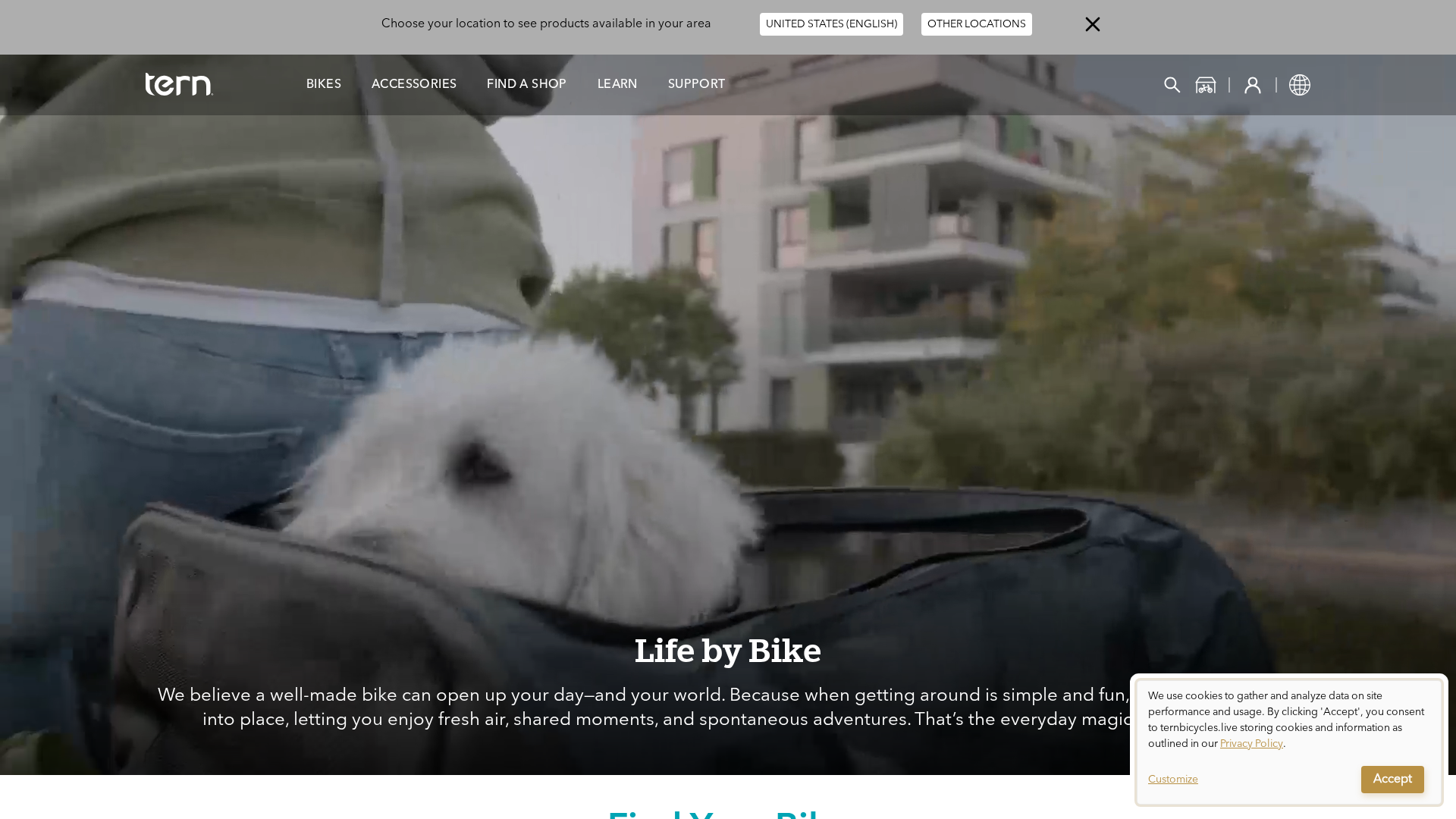 Screenshot of ternbicycles.live