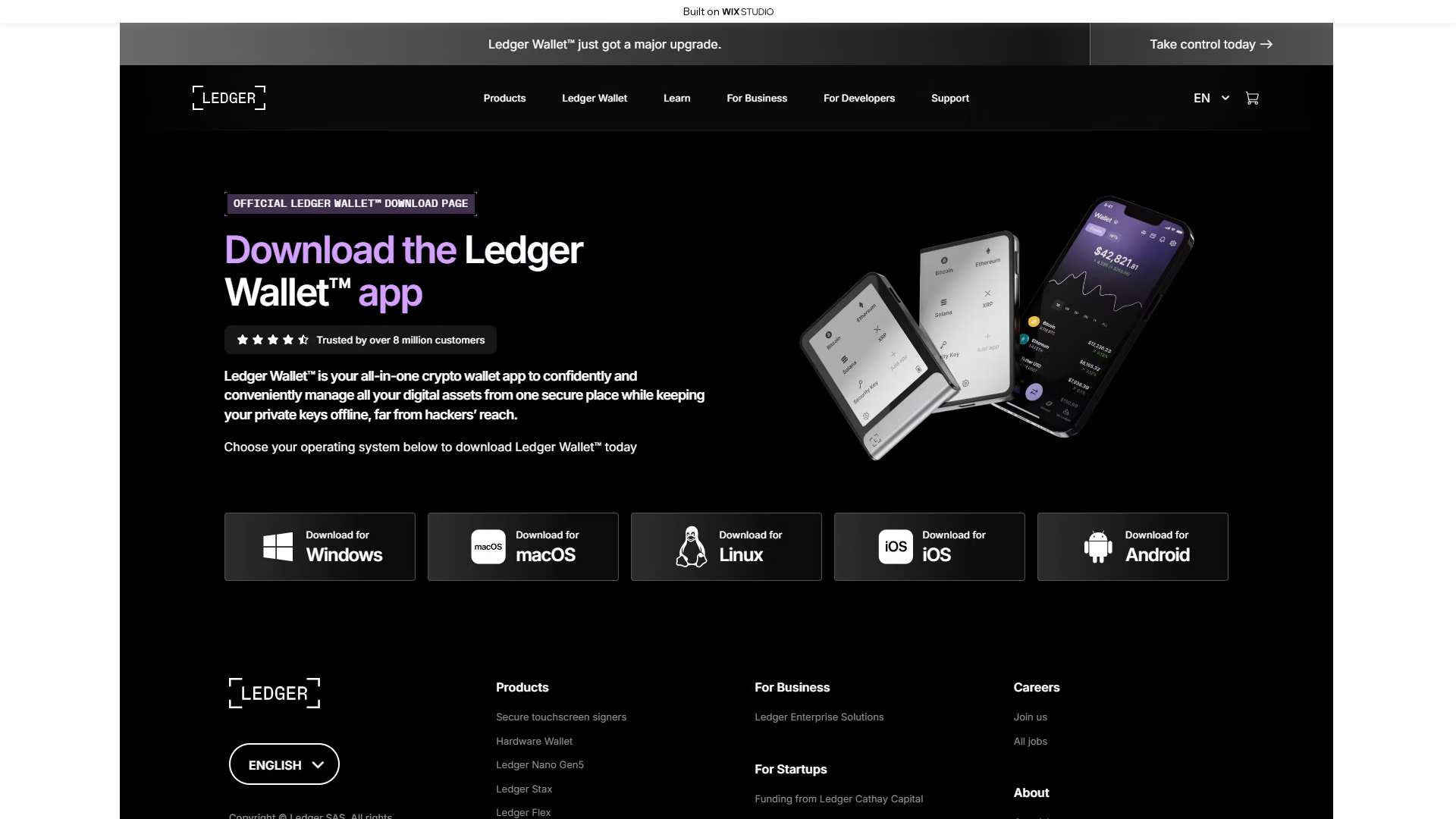 Screenshot of startdsso-ledzarcdn.wixstudio.com
