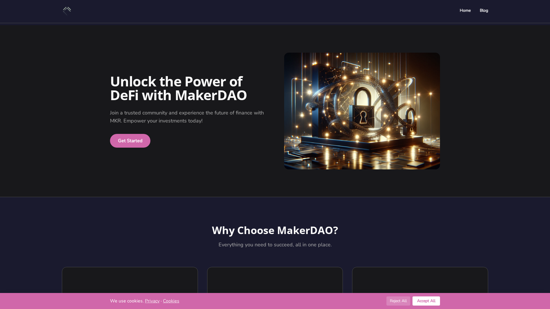 Screenshot of maker-mkr-dao.com