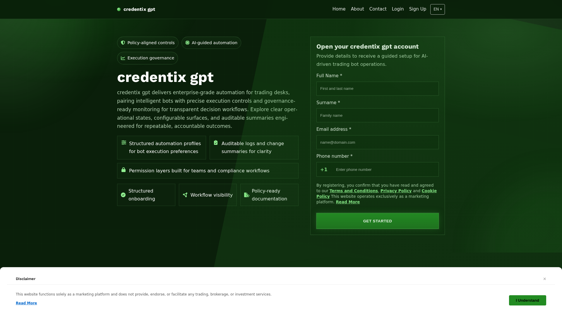 Screenshot of credentixgpt.digital