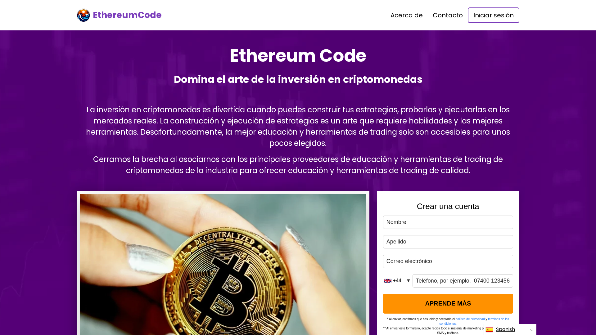 Screenshot of ethereum-code.org