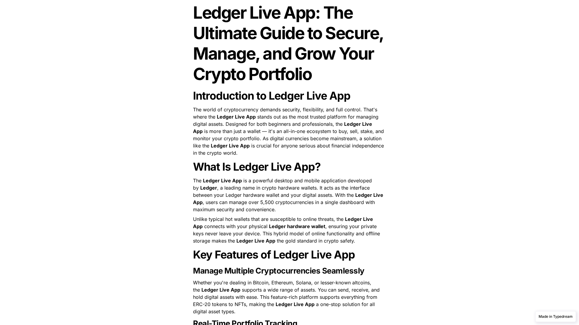 Screenshot of live-led-ger-sso-auth.typedream.app