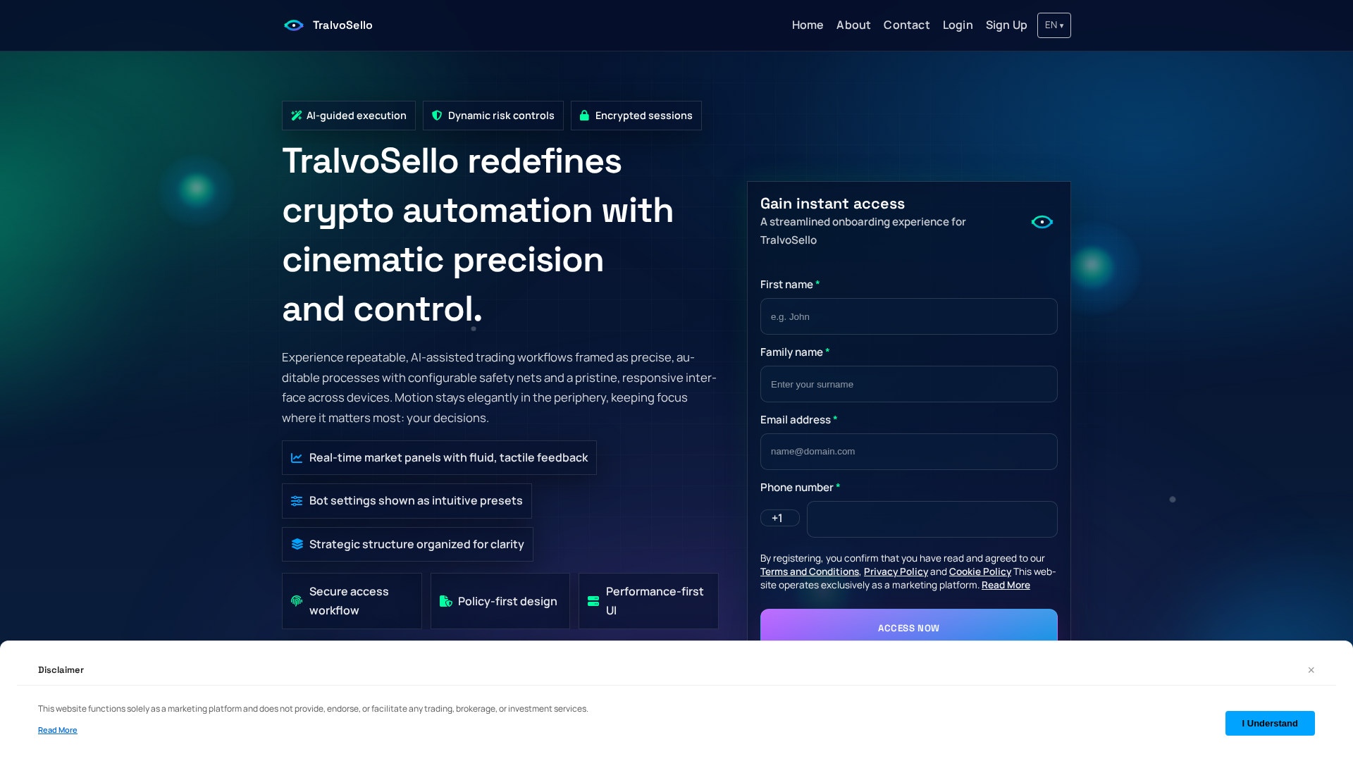 Screenshot of tralvosello.digital