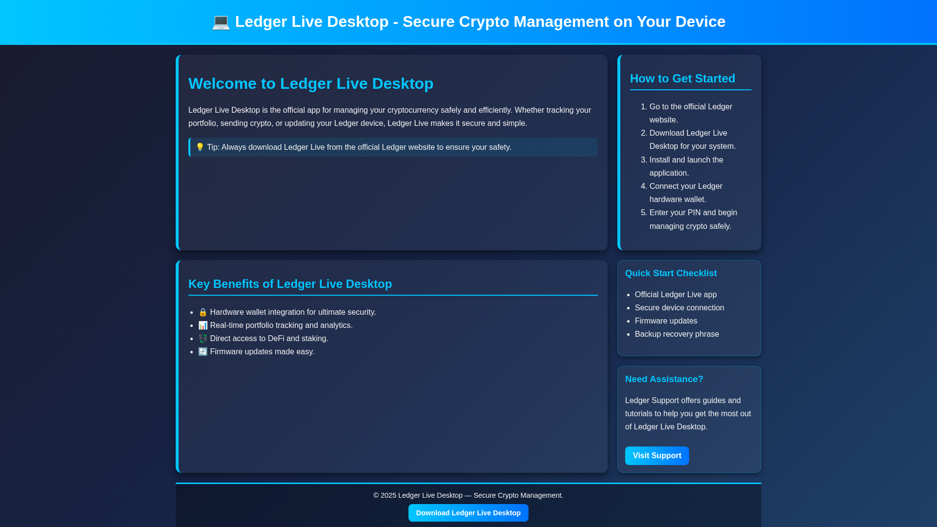 Screenshot of desktop-ledaglive.pages.dev