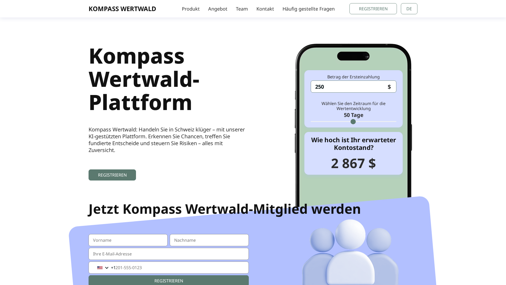 Screenshot of kompass-wertwald.com