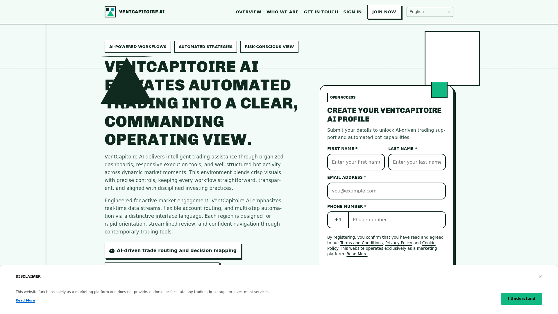 Screenshot of ventcapitoireai.digital