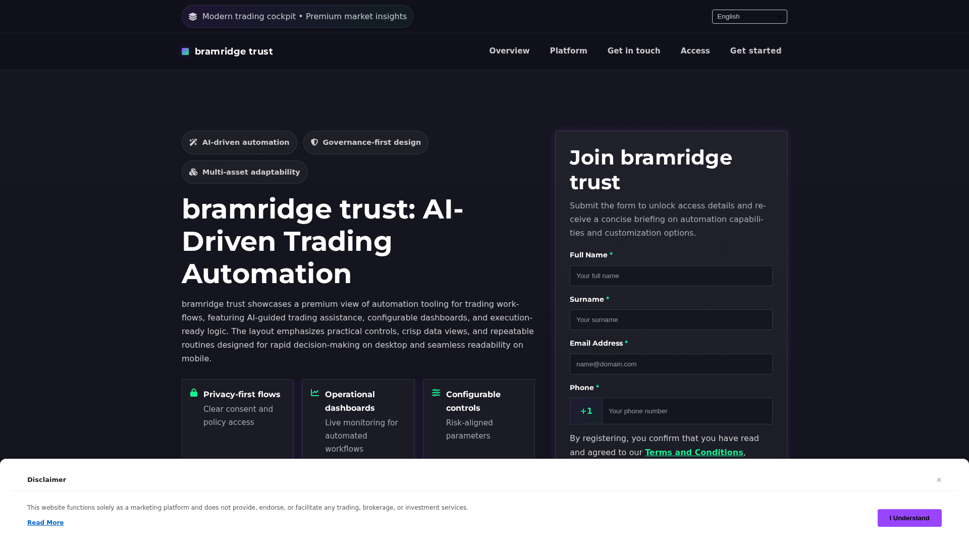 Screenshot of bramridgetrust.pro