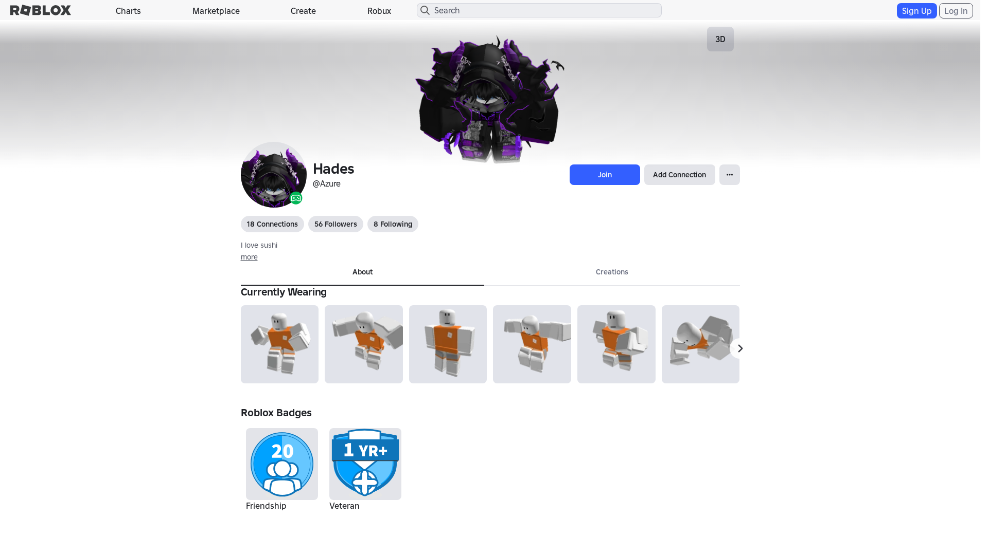 Screenshot of www.roblox.com.mu