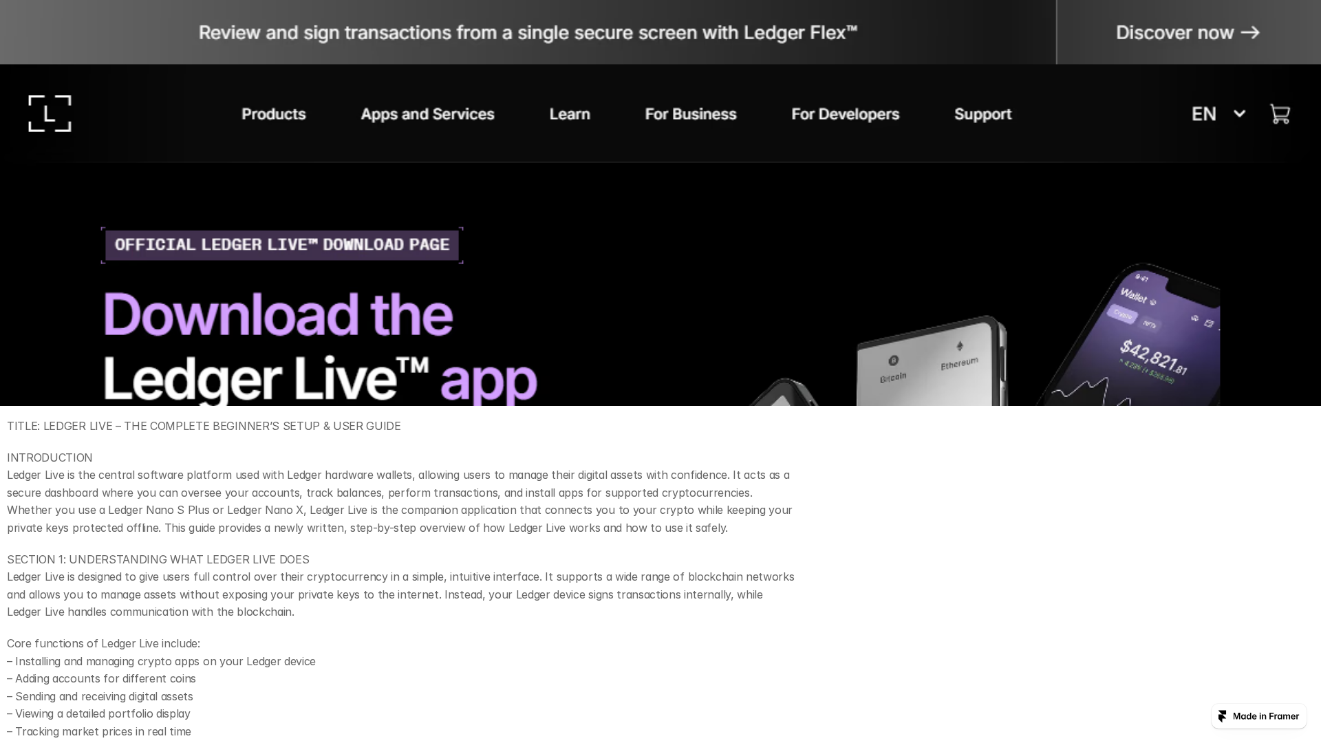 Screenshot of leddgrliv.framer.media