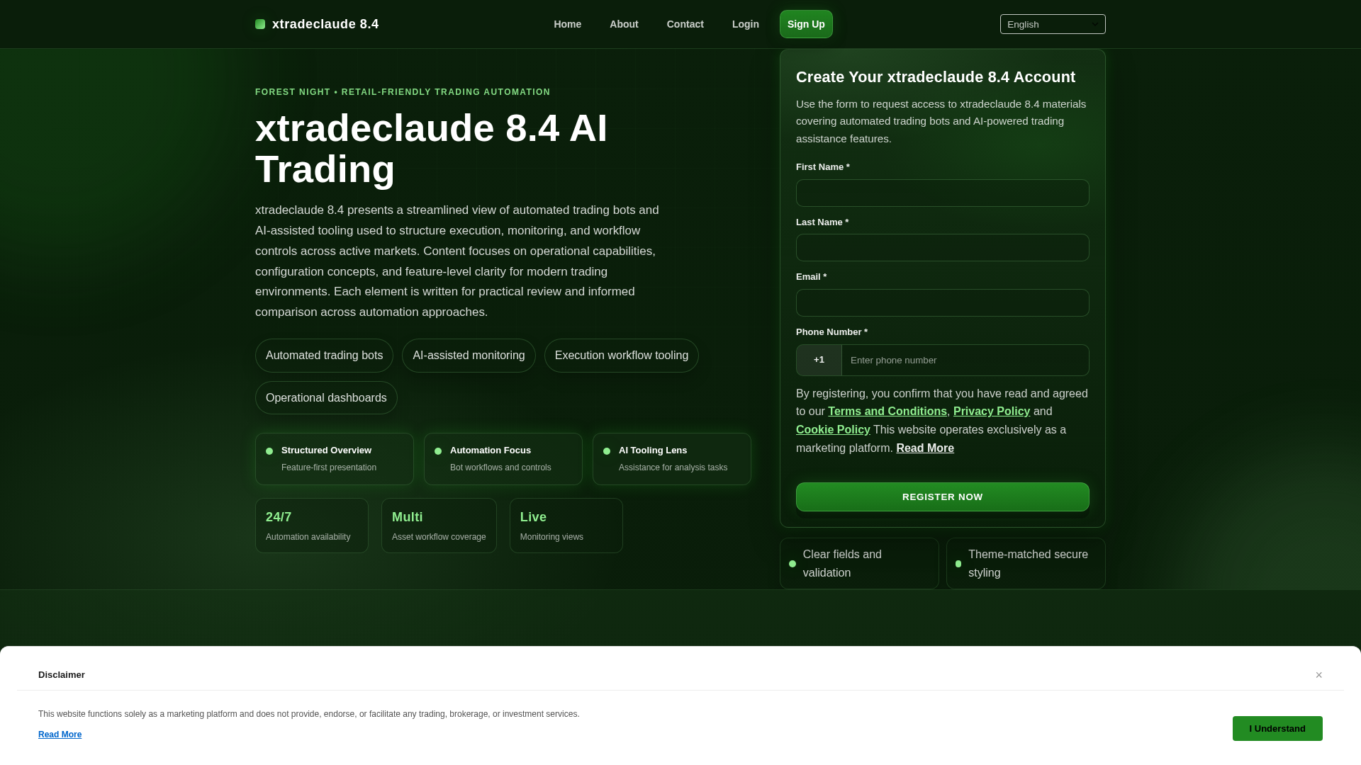 Screenshot of xtradeclaude8.digital