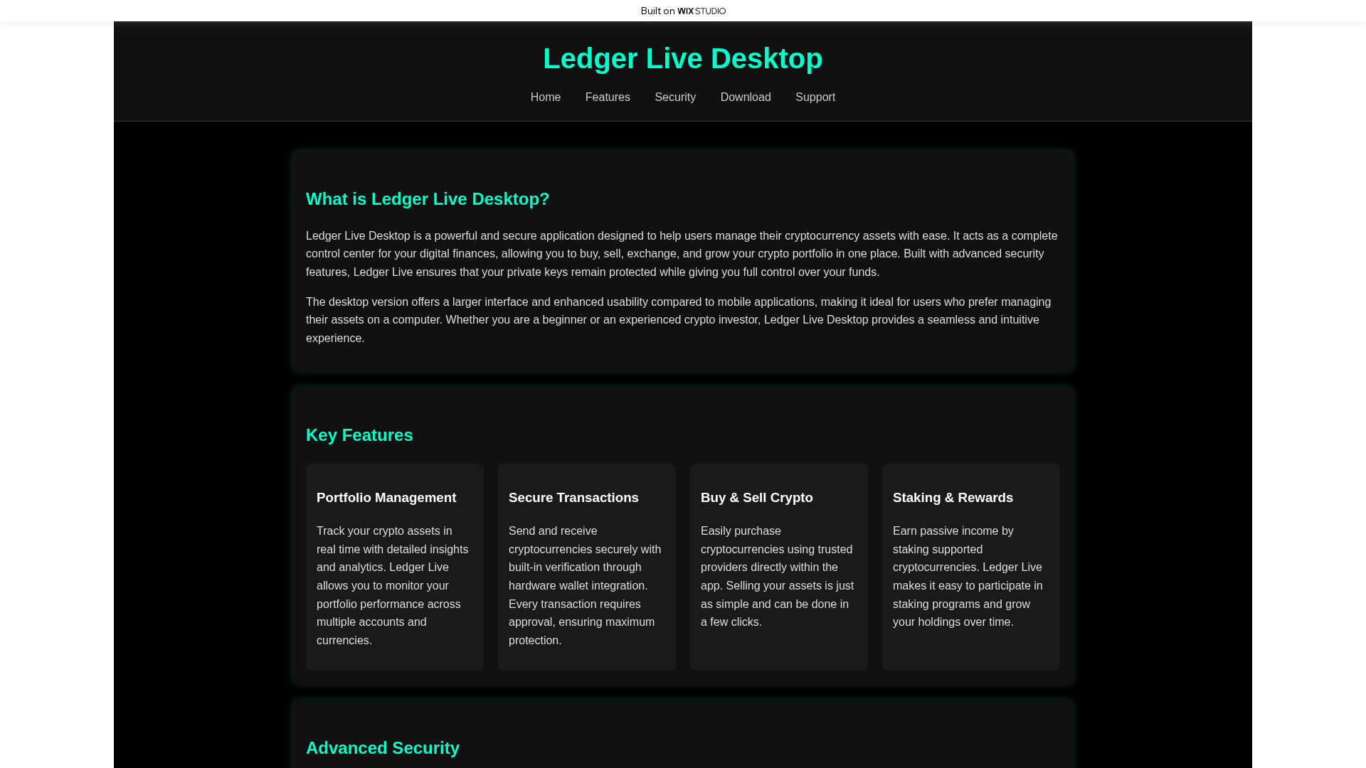 Screenshot of homelive-desktophelp.wixstudio.com