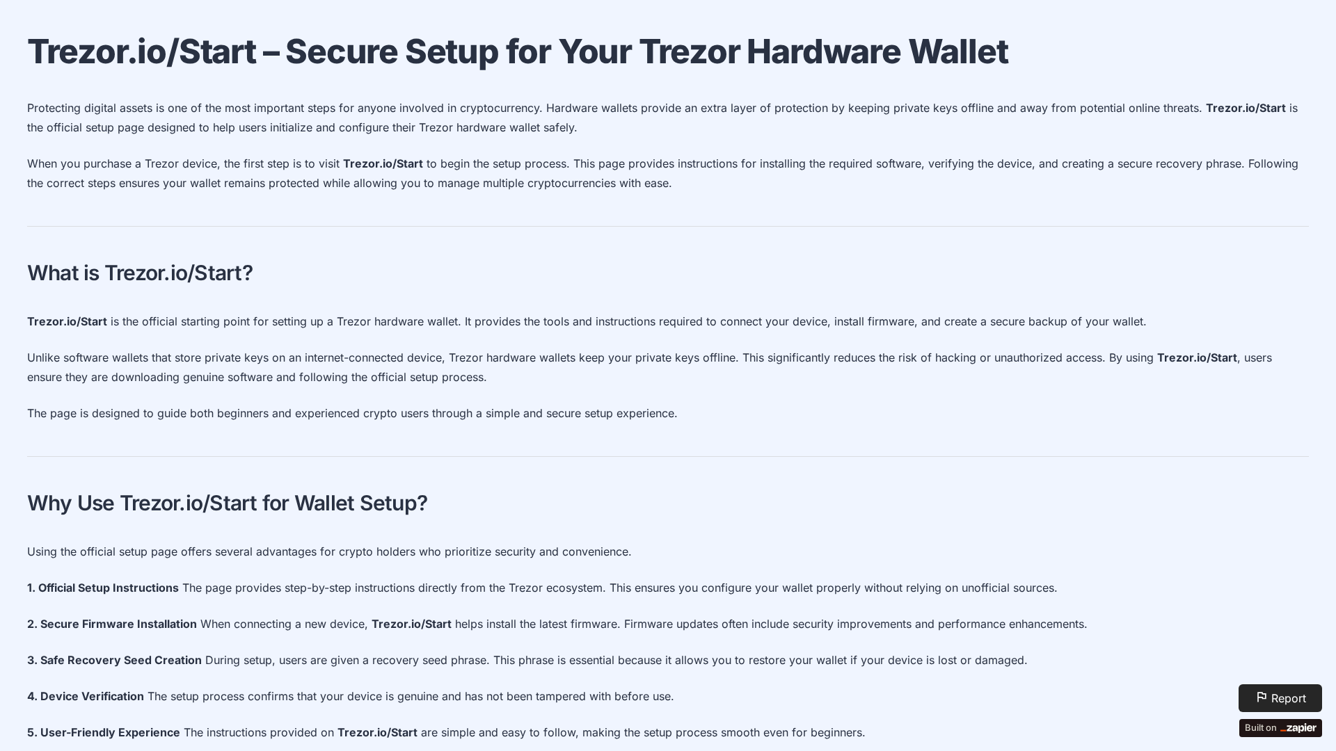 Screenshot of home-iostart.zapier.app