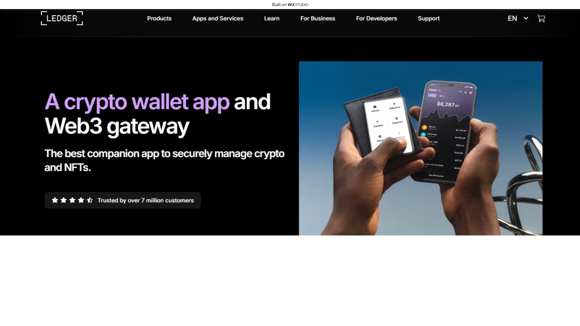 Screenshot of manage-ldgrlive.wixstudio.com
