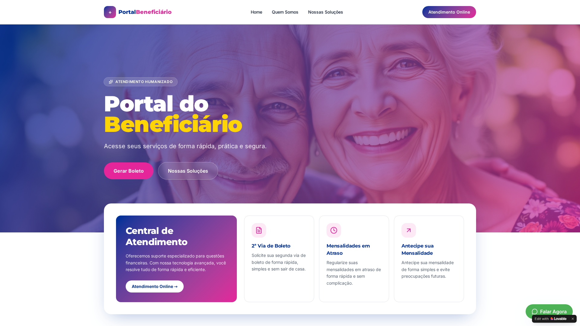 Screenshot of portalsaude.lovable.app