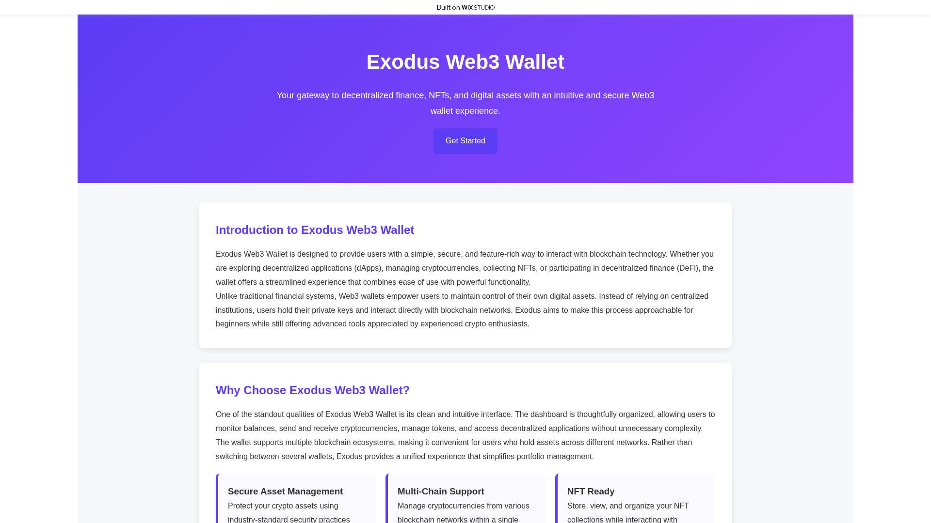 Screenshot of webstart-exeduso.wixstudio.com