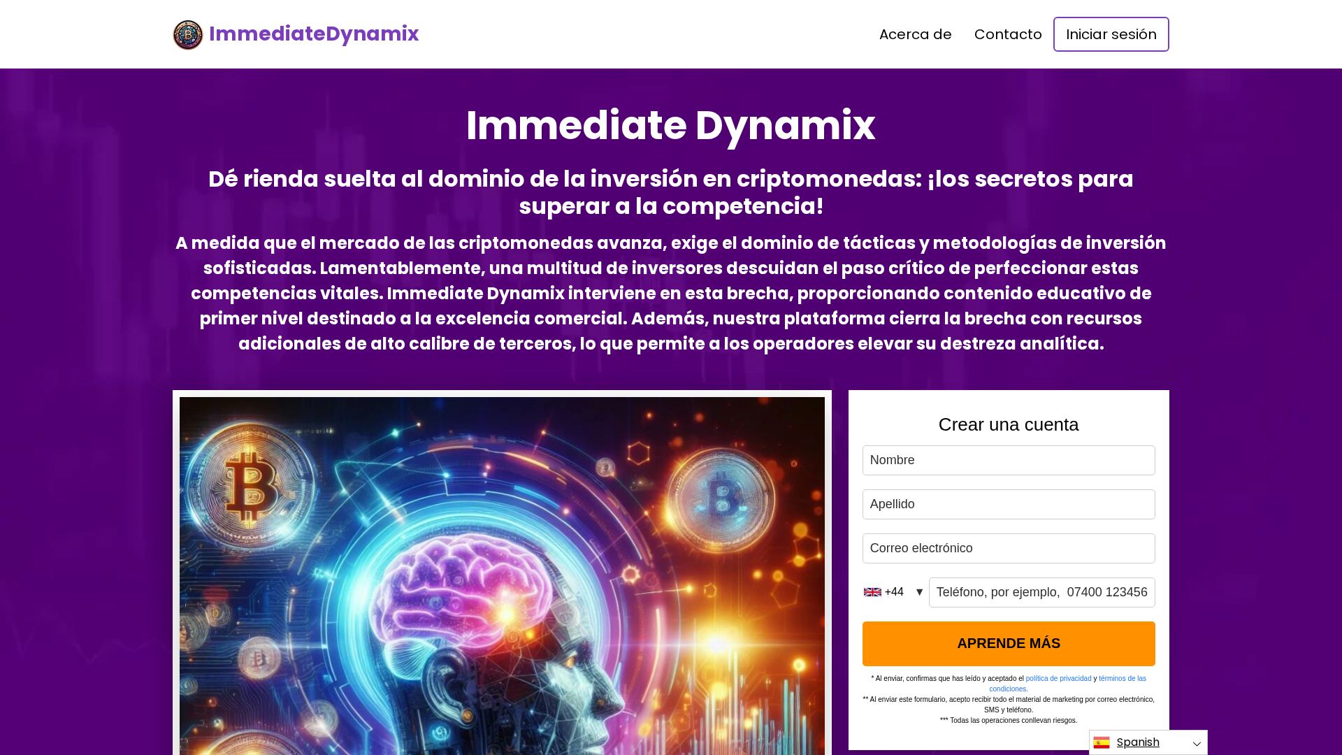 Screenshot of immediategpt.info