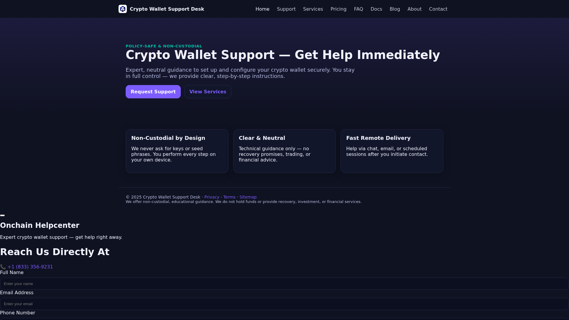 Screenshot of 24x7-on-chain.pages.dev
