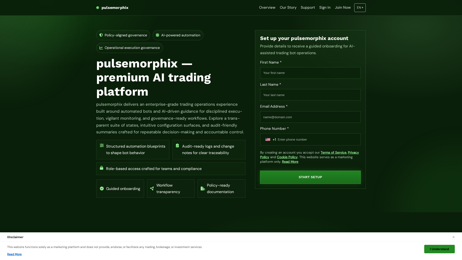 Screenshot of pulsemorphix.pro