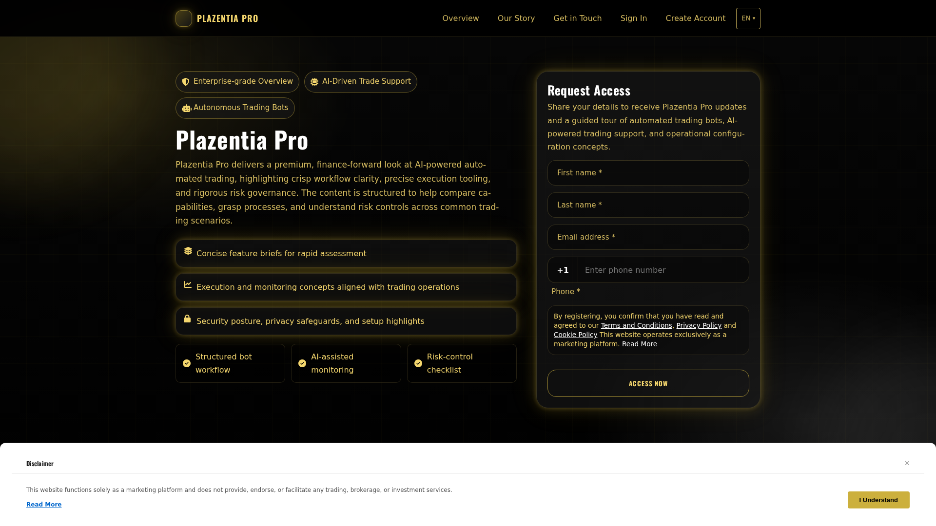 Screenshot of plazentiapro.click