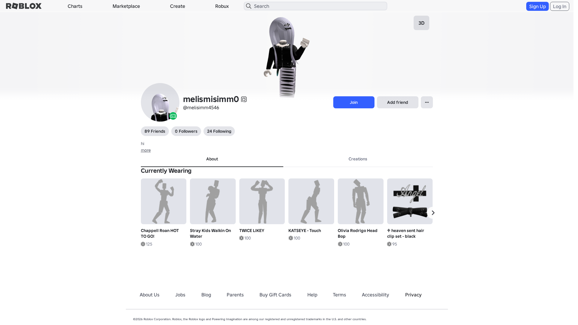 Screenshot of www.roblox.com.am