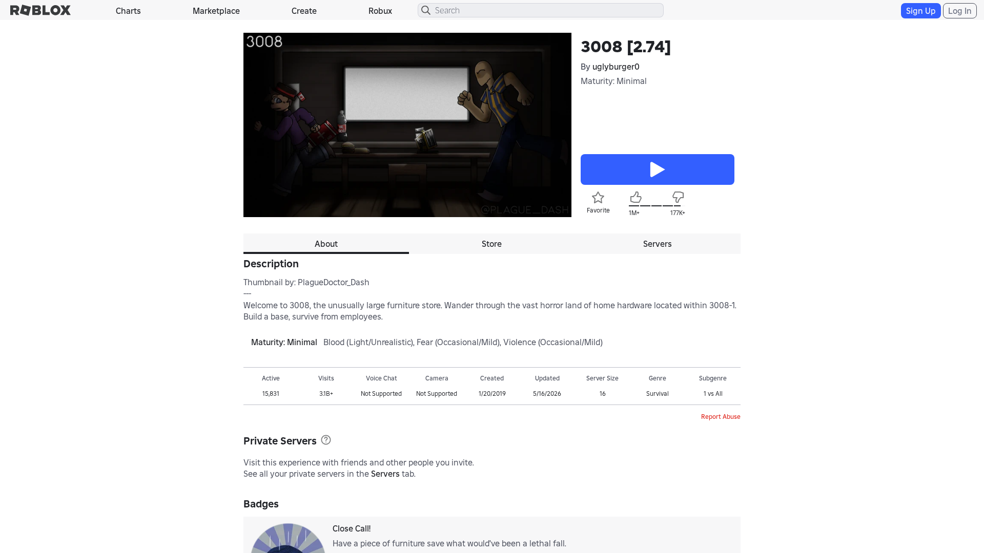 Screenshot of www.roblox.com.bi