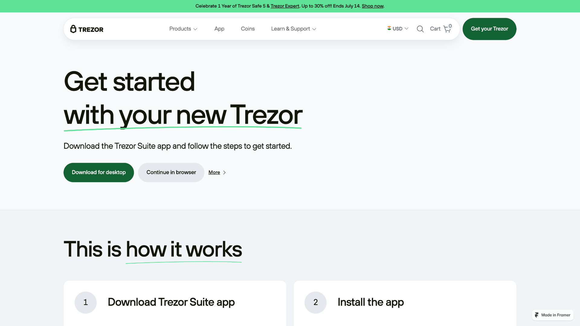 Screenshot of learnweb.framer.website