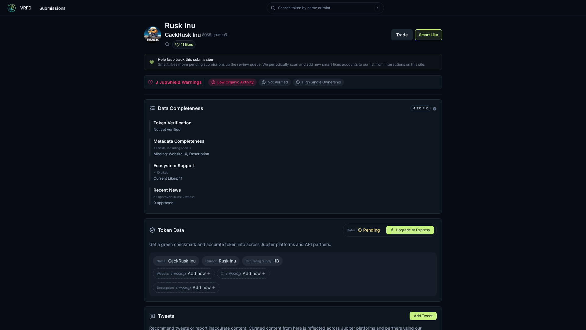 Screenshot of jupiter-verify.exchange