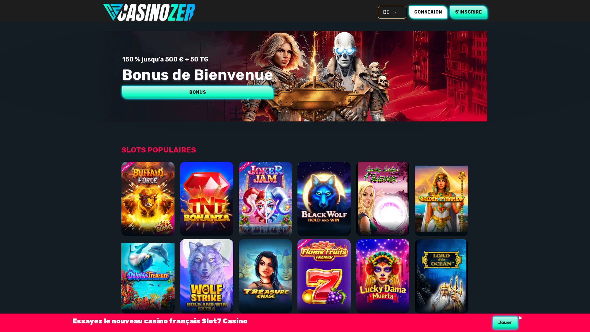 Screenshot of casinozer-casino-slot.com
