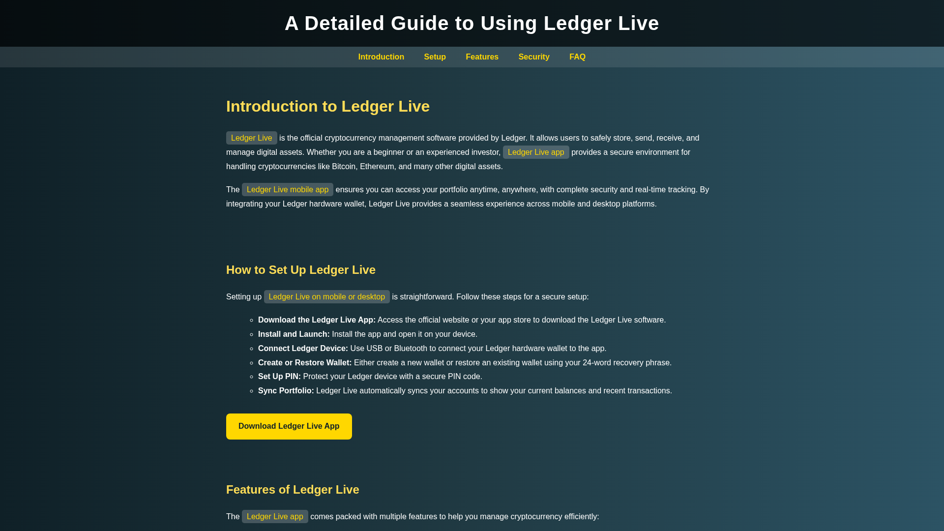 Screenshot of gguide-ledgerlive.pages.dev