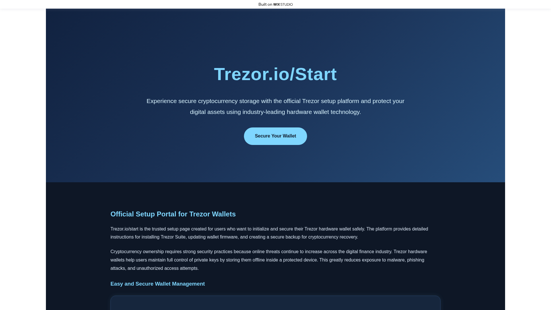 Screenshot of ioapps-trzor.wixstudio.com