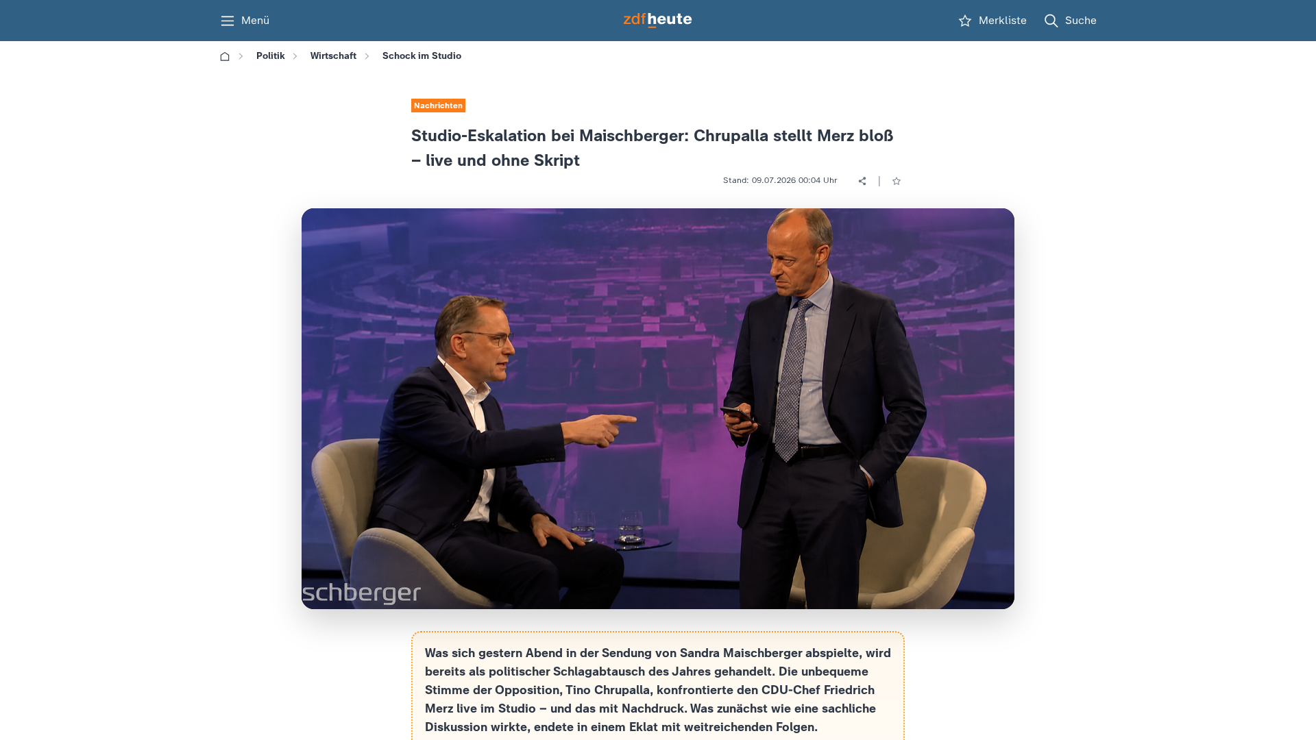 Screenshot of zeitblick-online.click