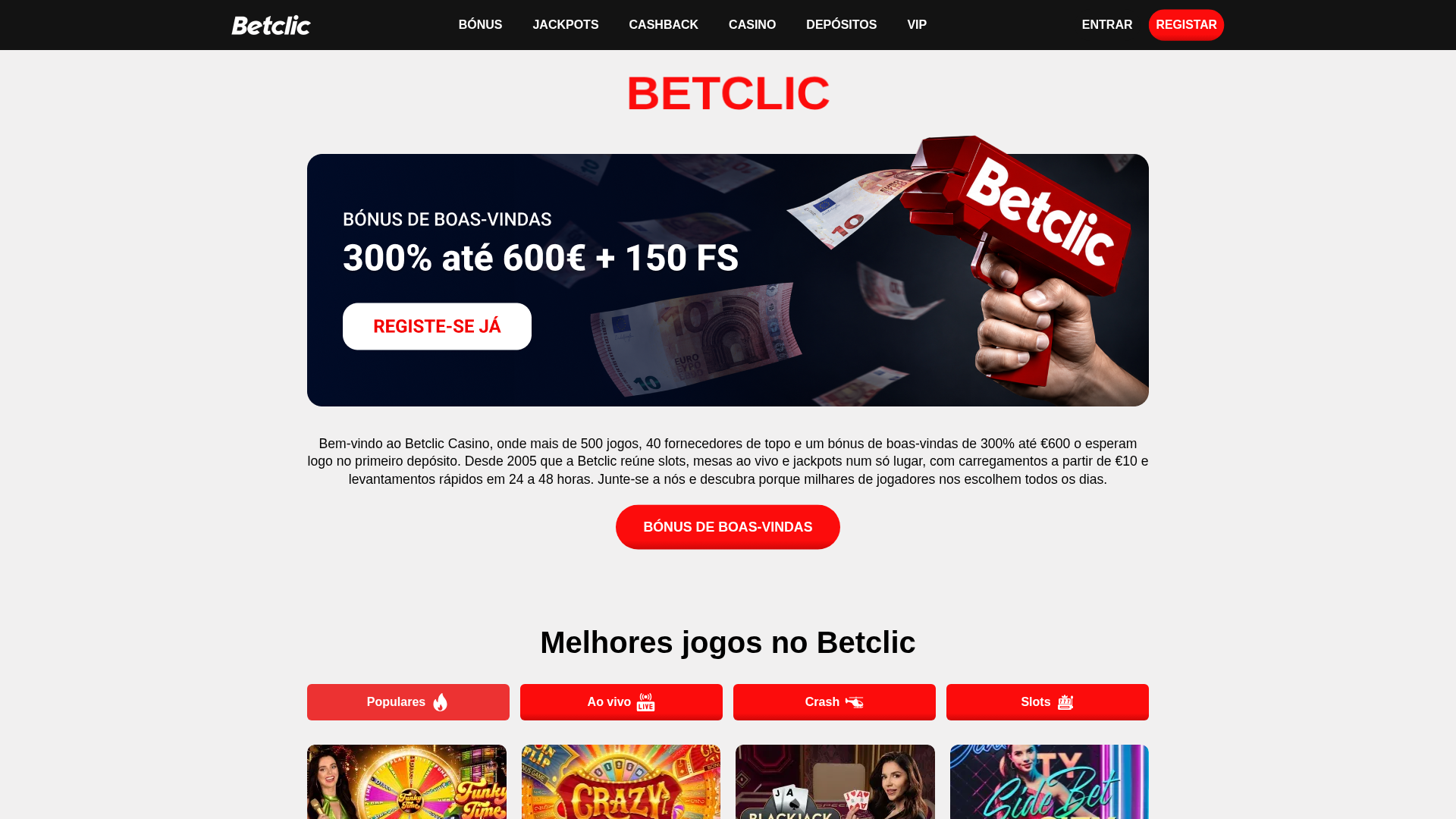 Screenshot of betclic-pt.org
