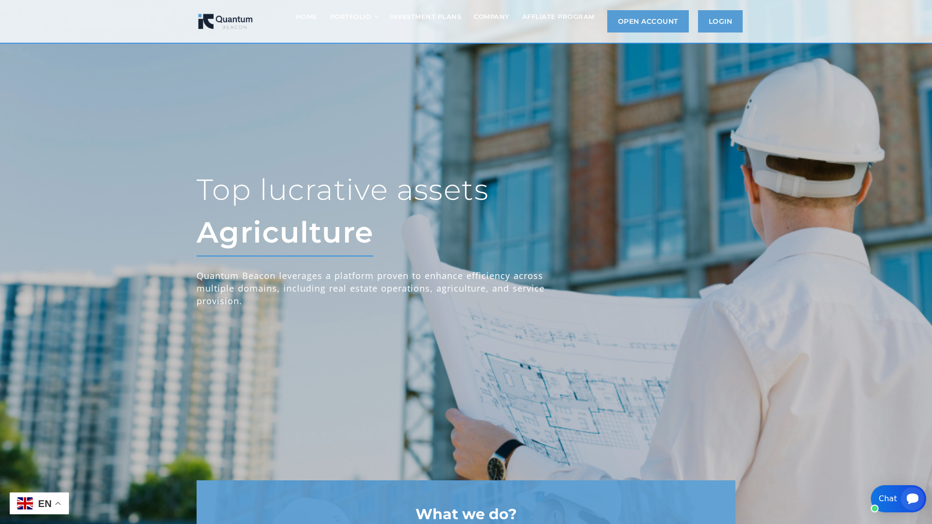 Screenshot of quantumbeacongroup.com