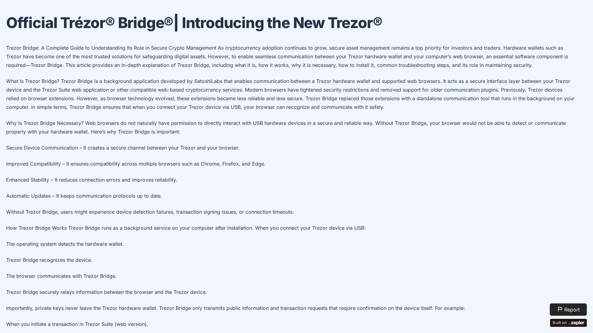 Screenshot of birege-trz.zapier.app