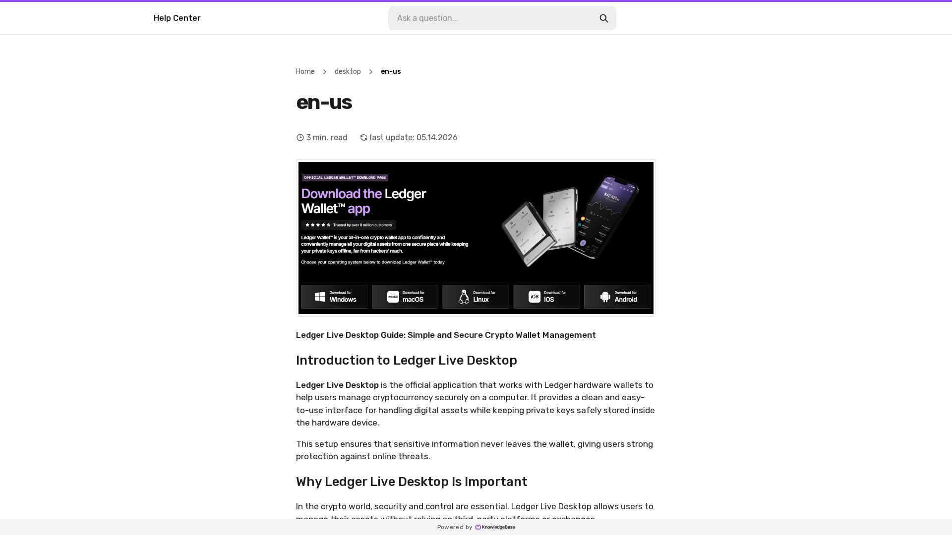 Screenshot of started-desktop.kb.help