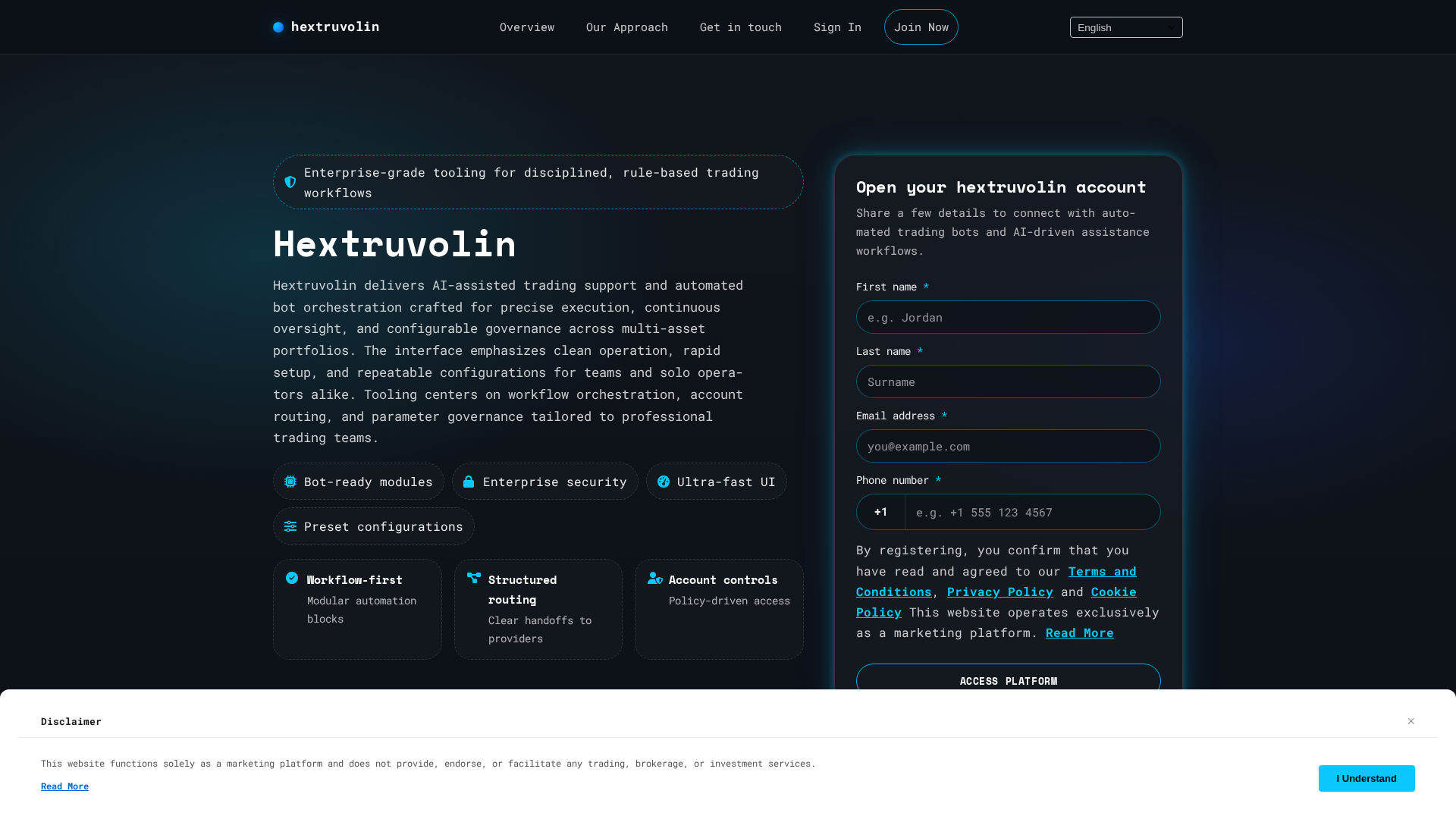 Screenshot of hextruvolin.digital