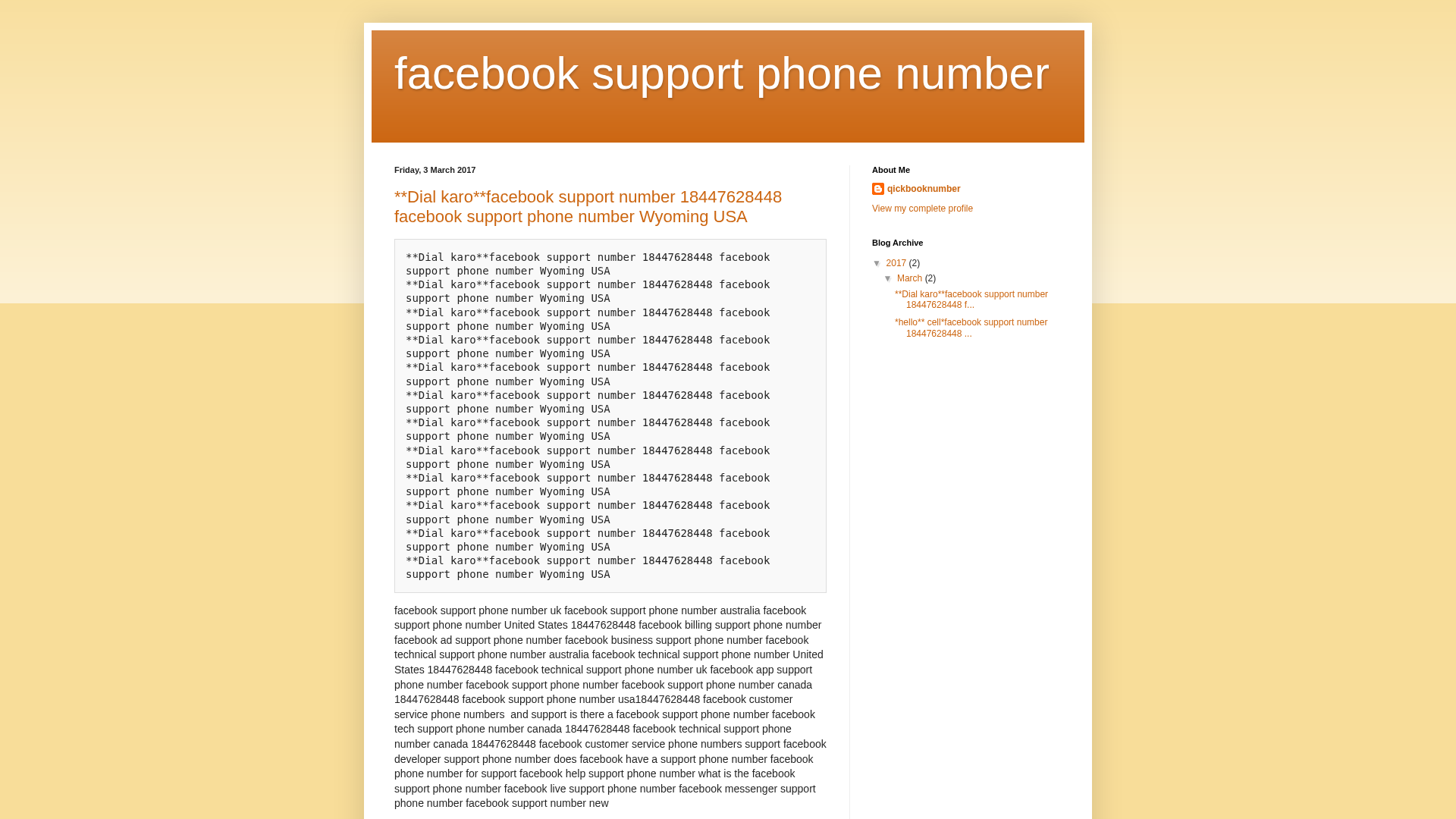 Screenshot of www.facebooksupportphonenumber12300.blogspot.com