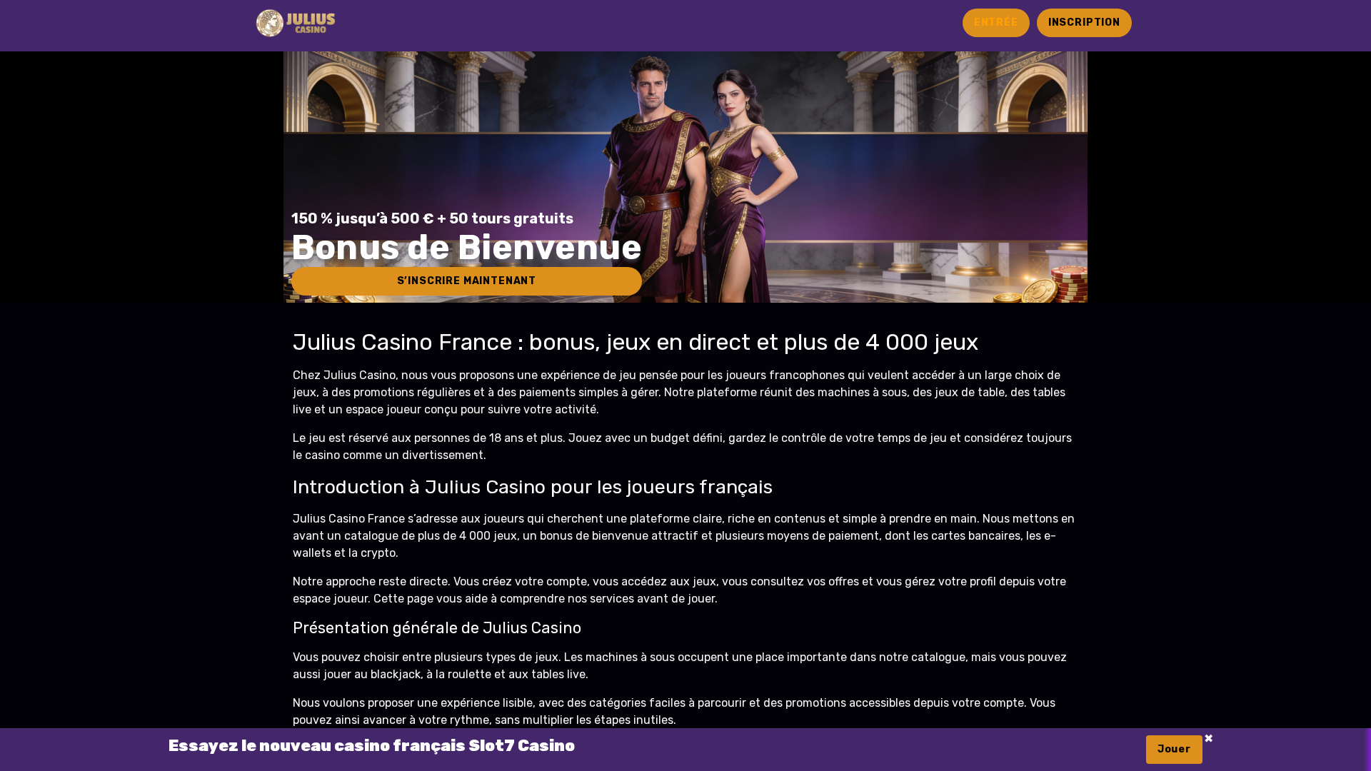 Screenshot of casino-julius2.com