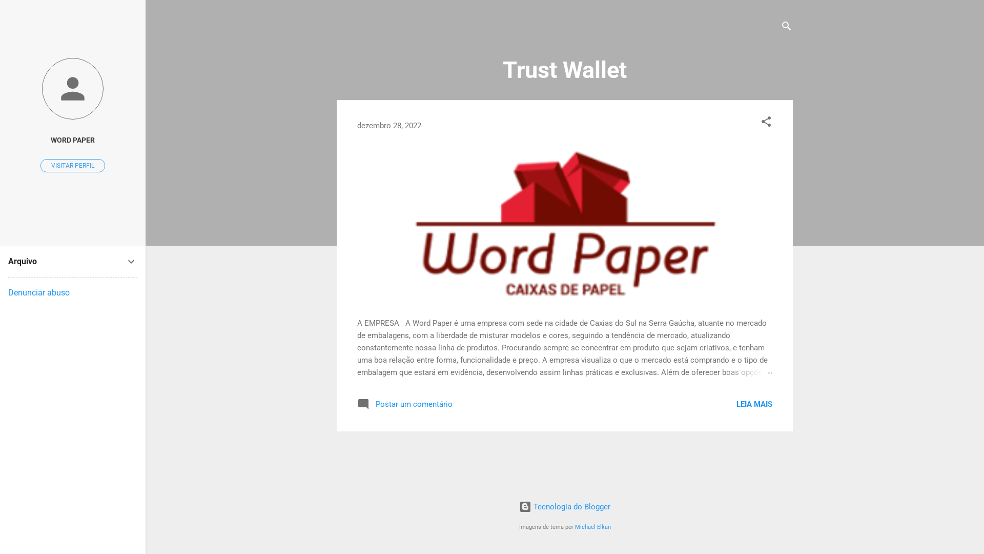 Screenshot of www.trustwallet-login.blogspot.com