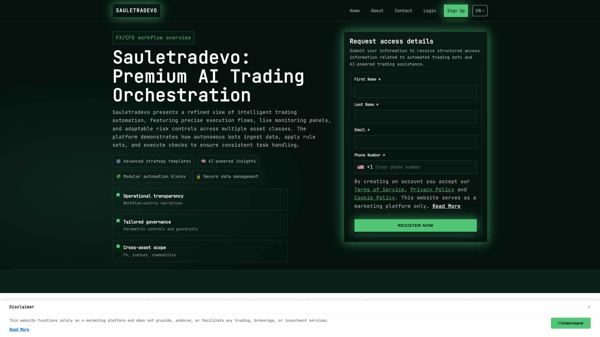 Screenshot of sauletradevo.click