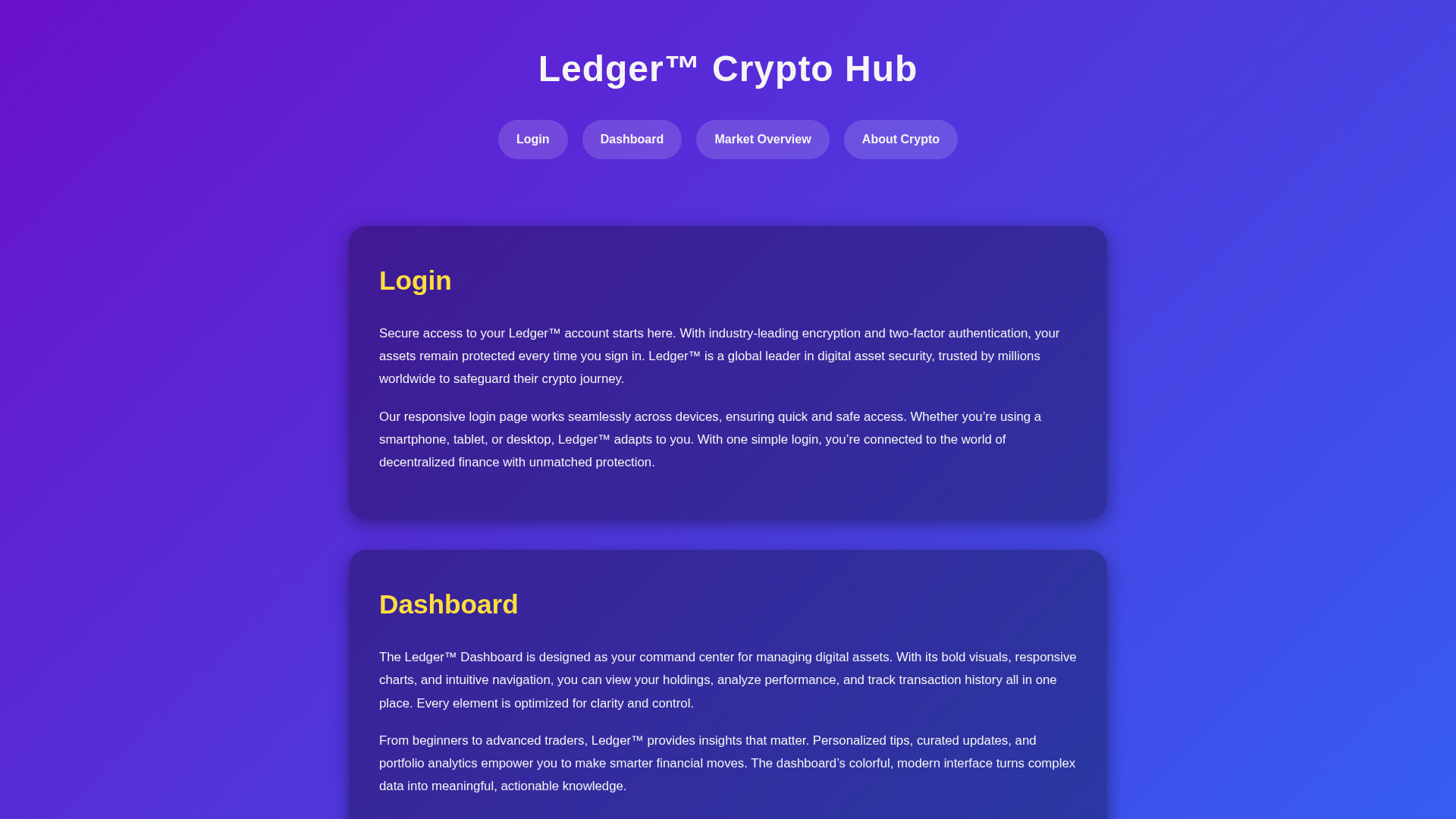Screenshot of hub-ledgercom.pages.dev