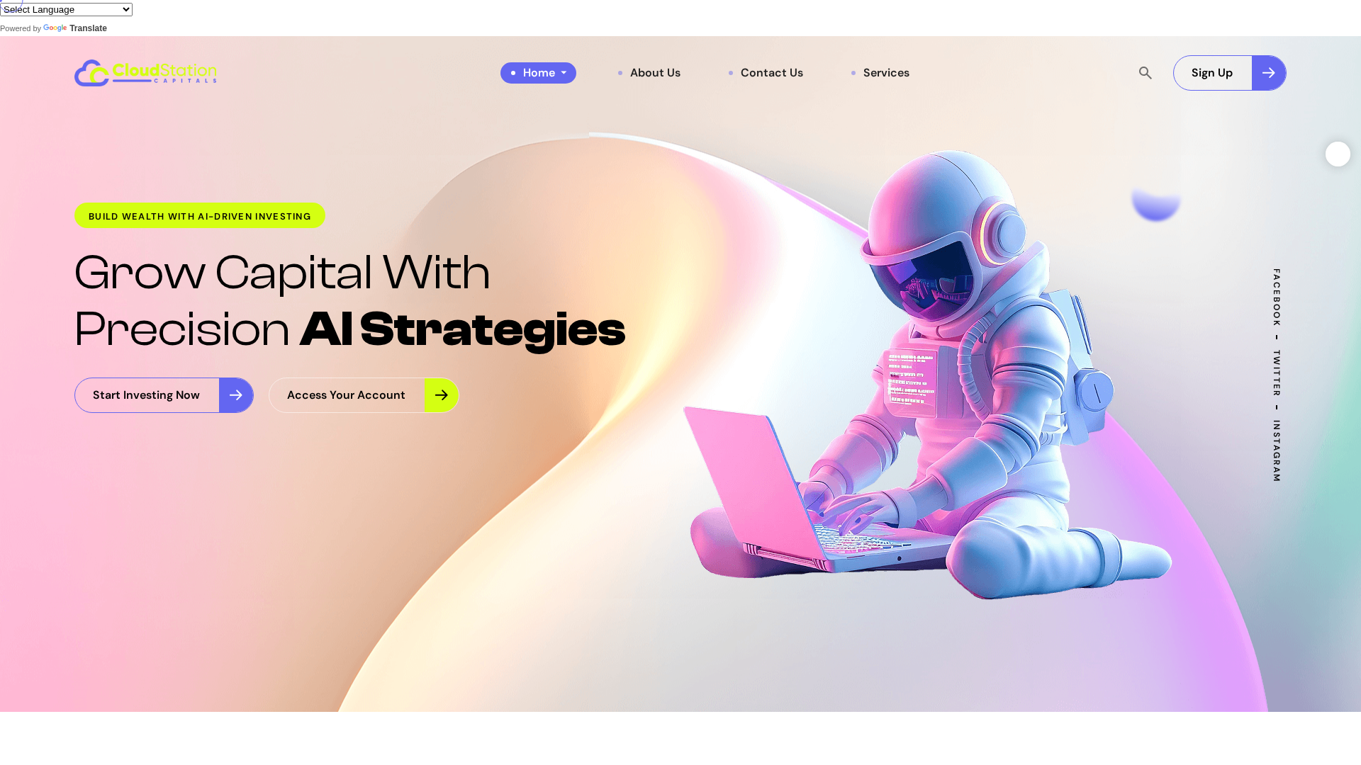 Screenshot of cloudstationcapital.com